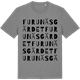 Mid Heather Gray t-shirt med Furunäsgärdet ordlek t-shirt