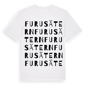 Furusätern ordlek t-shirt – ekologisk bomull t-shirt från PinShirt