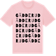 Pink Cotton t-shirt med Gädderud ordlek t-shirt