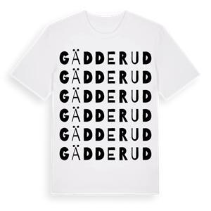 Gädderud ordlek t-shirt – ekologisk bomull t-shirt från PinShirt