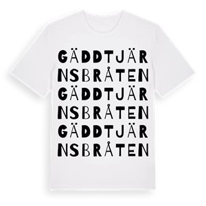 Gäddtjärnsbråten ordlek t-shirt – ekologisk bomull t-shirt från PinShirt