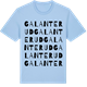Blue Soul t-shirt med Galanterud ordlek t-shirt