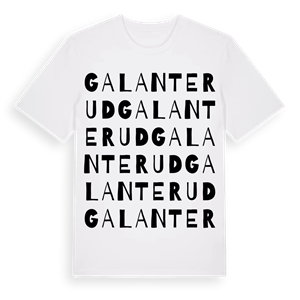 Galanterud ordlek t-shirt – ekologisk bomull t-shirt från PinShirt