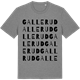Mid Heather Gray t-shirt med Gallerud ordlek t-shirt