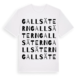 Gallsätern ordlek t-shirt – ekologisk bomull t-shirt från Pinshirt