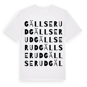 Gällserud ordlek t-shirt – ekologisk bomull t-shirt från PinShirt