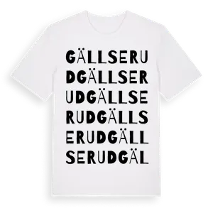 Gällserud ordlek t-shirt – ekologisk bomull t-shirt från Pinshirt