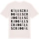 Vintage White t-shirt med Gällserud ordlek t-shirt