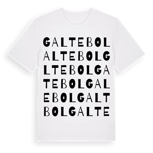 Galtebol ordlek t-shirt – ekologisk bomull t-shirt från Pinshirt