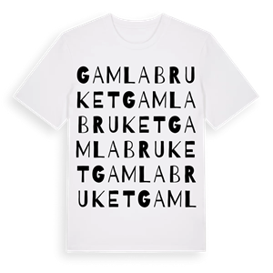 Gamla bruket ordlek t-shirt – ekologisk bomull t-shirt från PinShirt