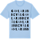 Blue Soul t-shirt med Gamla Runnevål ordlek t-shirt