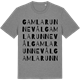 Mid Heather Gray t-shirt med Gamla Runnevål ordlek t-shirt