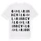 Gamla Runnevål ordlek t-shirt