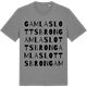 Mid Heather Gray t-shirt med Gamla Slottsbron ordlek t-shirt
