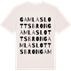 Vintage White t-shirt med Gamla Slottsbron ordlek t-shirt