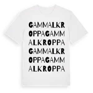 Gammalkroppa ordlek t-shirt – ekologisk bomull t-shirt från Pinshirt