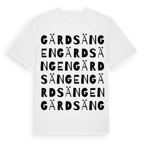 Gärdsängen ordlek t-shirt – ekologisk bomull t-shirt från Pinshirt