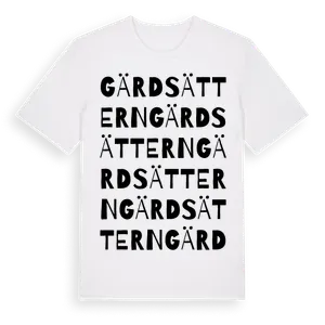 Gärdsättern ordlek t-shirt – ekologisk bomull t-shirt från Pinshirt