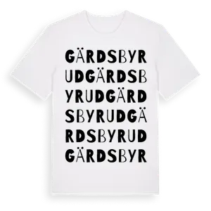 Gärdsbyrud ordlek t-shirt – ekologisk bomull t-shirt från Pinshirt