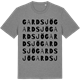 Mid Heather Gray t-shirt med Gardsjö ordlek t-shirt