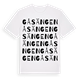 White t-shirt med Gåsängen ordlek t-shirt