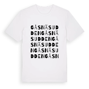 Gåsnäsudden ordlek t-shirt – ekologisk bomull t-shirt från PinShirt