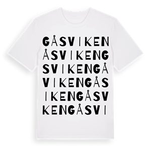 Gåsviken ordlek t-shirt – ekologisk bomull t-shirt från PinShirt