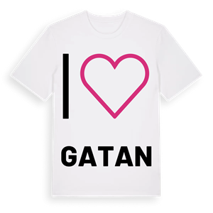 Jag älskar Gatan t-shirt stort tryck – ekologisk bomull t-shirt från PinShirt