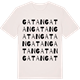 Vintage White t-shirt med Gatan ordlek t-shirt