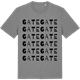 Mid Heather Gray t-shirt med Gate ordlek t-shirt