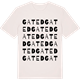 Vintage White t-shirt med Gated ordlek t-shirt