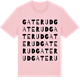 Pink Cotton t-shirt med Gaterud ordlek t-shirt