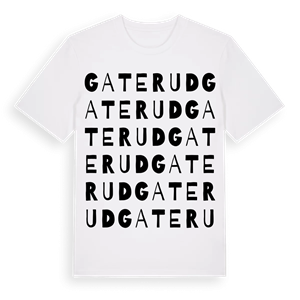 Gaterud ordlek t-shirt – ekologisk bomull t-shirt från PinShirt