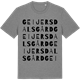 Mid Heather Gray t-shirt med Geijersdals gård ordlek t-shirt