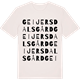 Vintage White t-shirt med Geijersdals gård ordlek t-shirt
