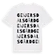 White t-shirt med Geijersdals Gård ordlek t-shirt