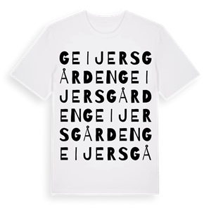 Geijersgården ordlek t-shirt – ekologisk bomull t-shirt från Pinshirt