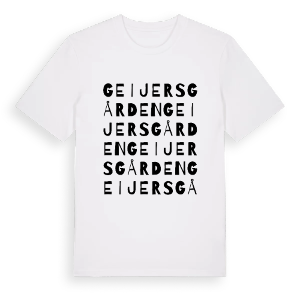 Geijersgården ordlek t-shirt – ekologisk bomull t-shirt från PinShirt