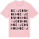 Pink Cotton t-shirt med Geijersholm ordlek t-shirt