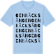 Blue Soul t-shirt med Genbäcksängen ordlek t-shirt