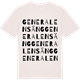 Vintage White t-shirt med Generalens äng ordlek t-shirt