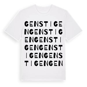 Genstigen ordlek t-shirt – ekologisk bomull t-shirt från PinShirt