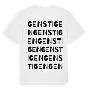 Genstigen ordlek t-shirt – ekologisk bomull t-shirt från Pinshirt