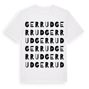 Gerrud ordlek t-shirt – ekologisk bomull t-shirt från PinShirt