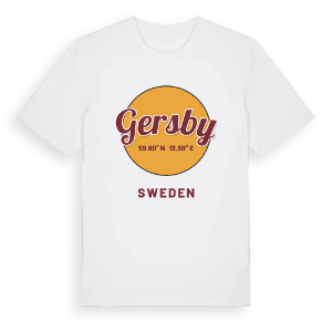 Gersby cirkel t-shirt – ekologisk bomull t-shirt från PinShirt