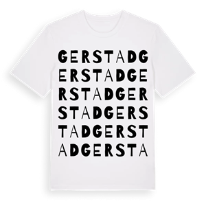 Gerstad ordlek t-shirt – ekologisk bomull t-shirt från PinShirt