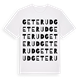 White t-shirt med Geterud ordlek t-shirt