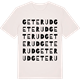 Vintage White t-shirt med Geterud ordlek t-shirt