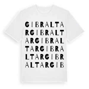 Gibraltar ordlek t-shirt – ekologisk bomull t-shirt från PinShirt