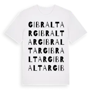 Gibraltar ordlek t-shirt – ekologisk bomull t-shirt från Pinshirt